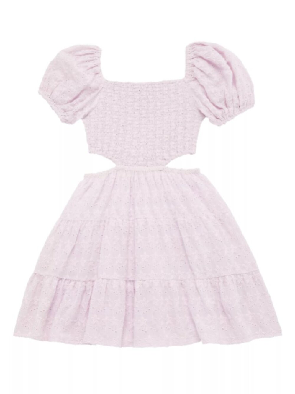 Katie J NYC Junior's Phoenix Cutout Dress in Light Lilac